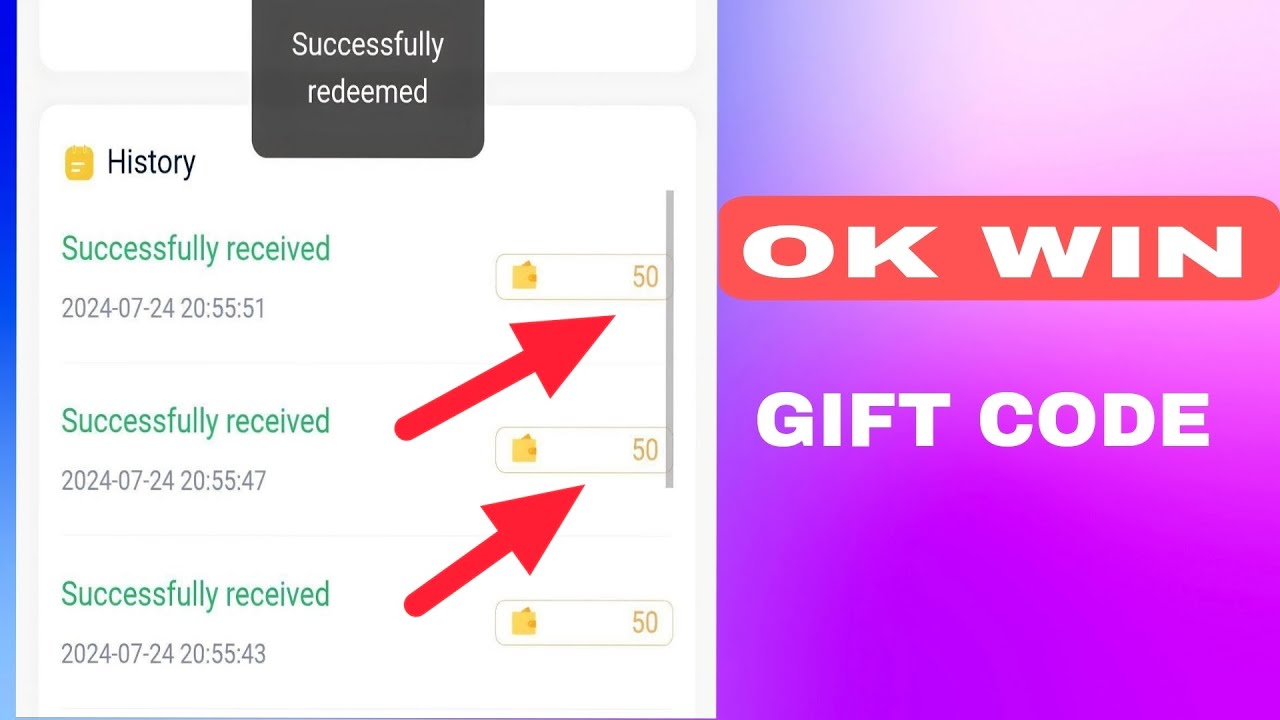 ok win Gift Code